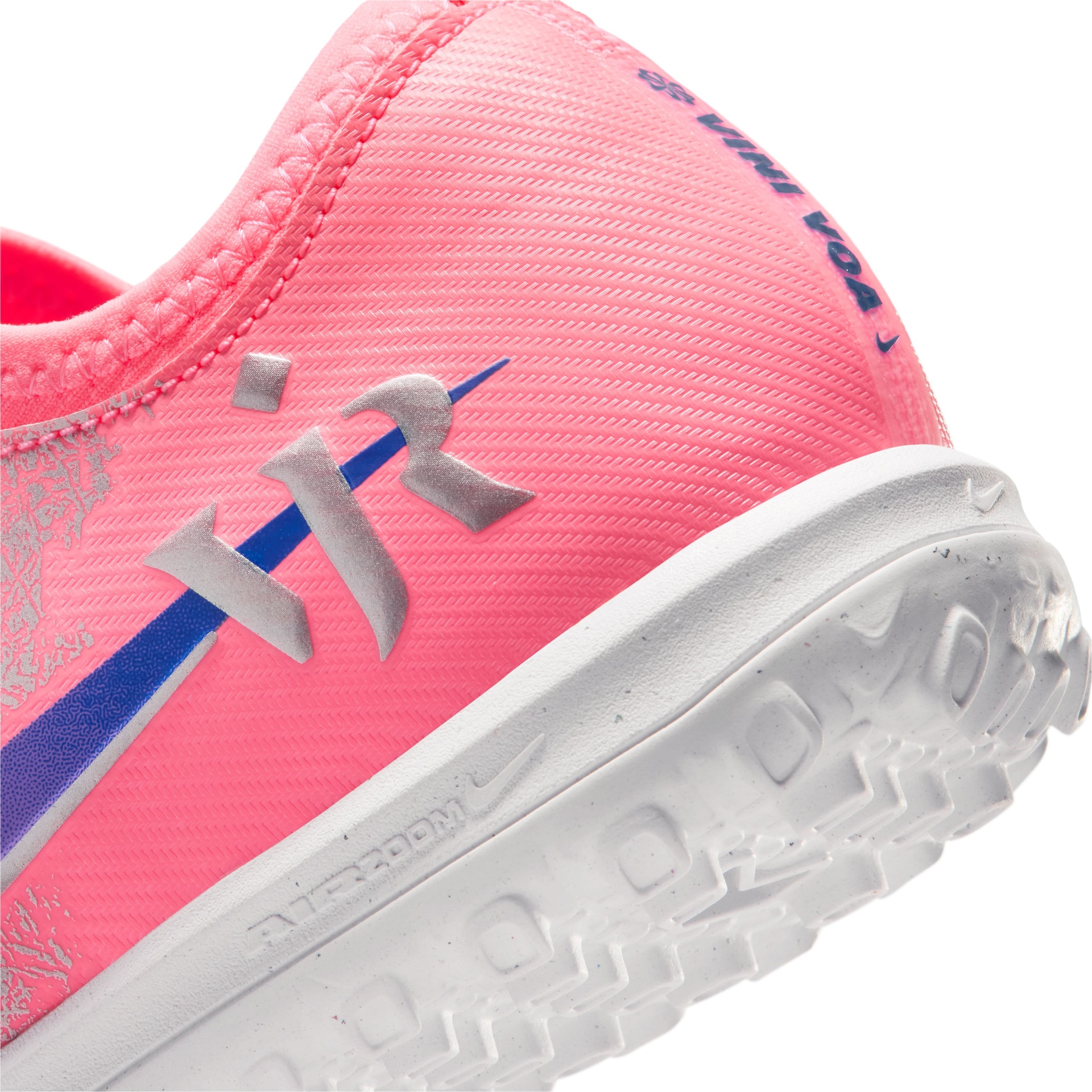 Chuteira Vini Jr Society Nike Mercurial Zoom Vapor 16 Academy Infantil - Foto 8