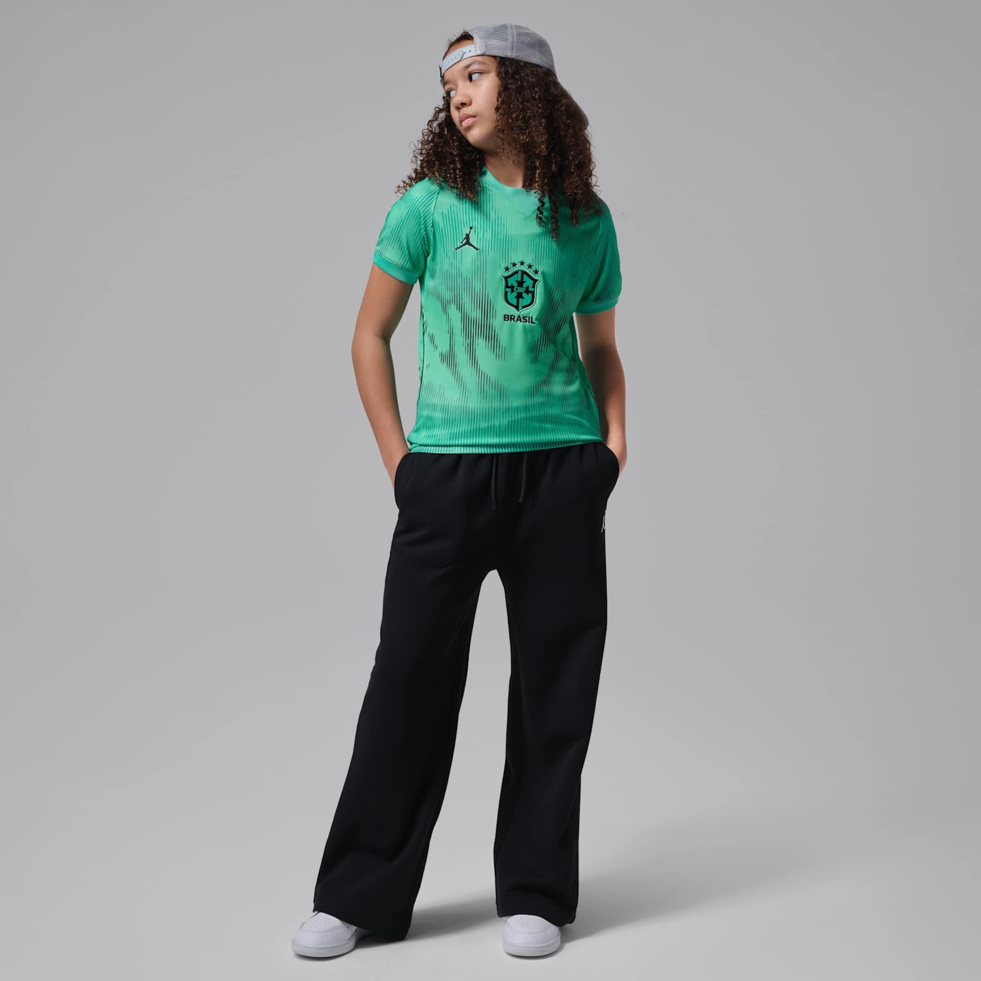 Camisa de Goleiro Brasil Jordan II 2026/27 Torcedor Pro Infantil - Foto 7