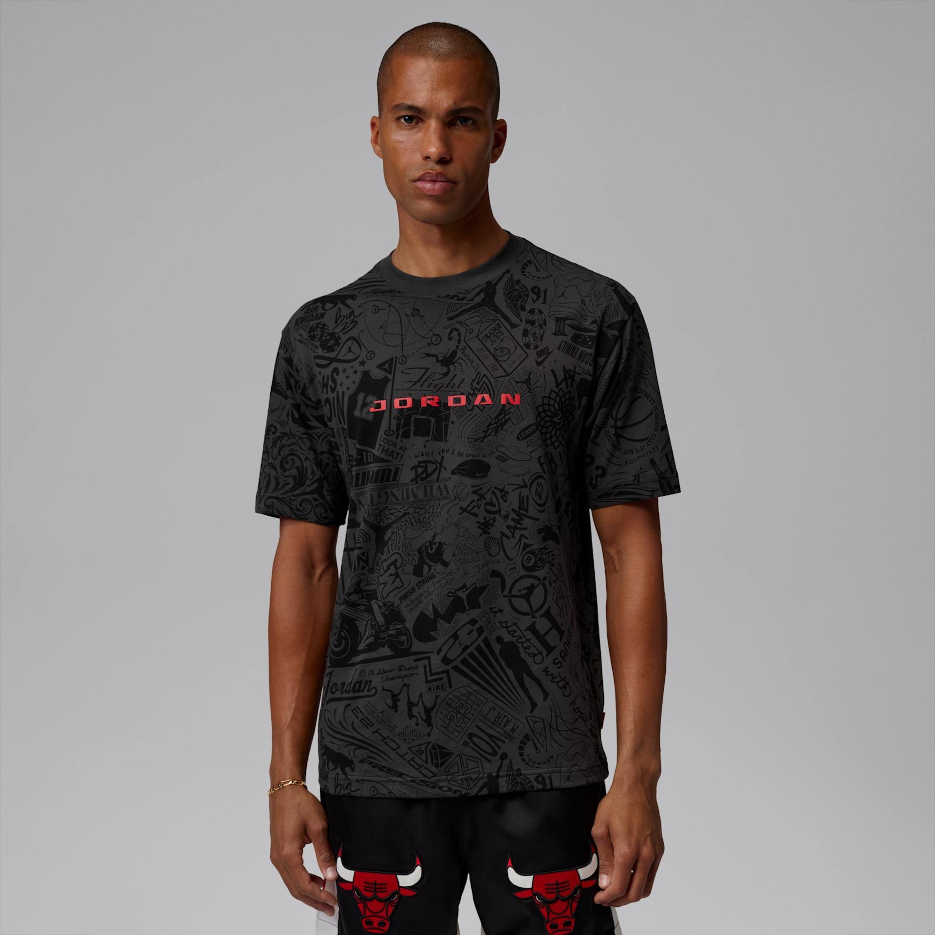 Camiseta Jordan Brooklyn Laser Graphic Masculina - Foto 1