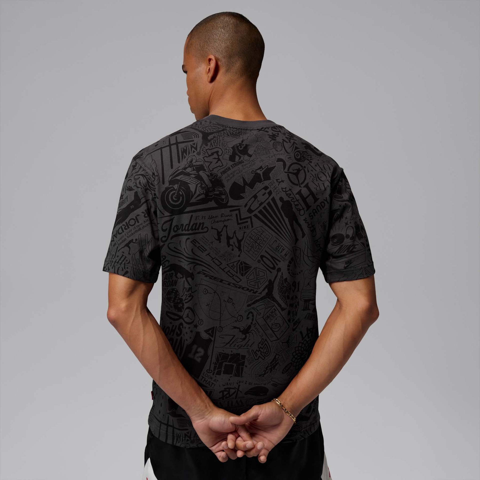 Camiseta Jordan Brooklyn Laser Graphic Masculina - Foto 2