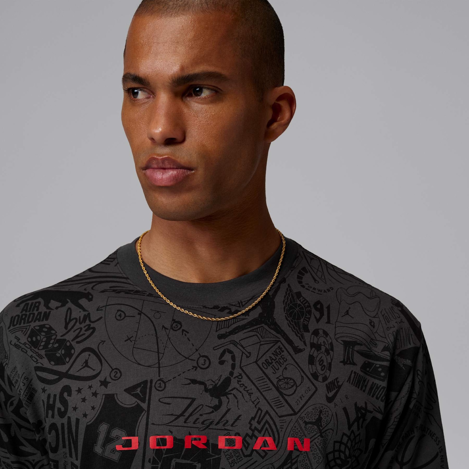 Camiseta Jordan Brooklyn Laser Graphic Masculina - Foto 3
