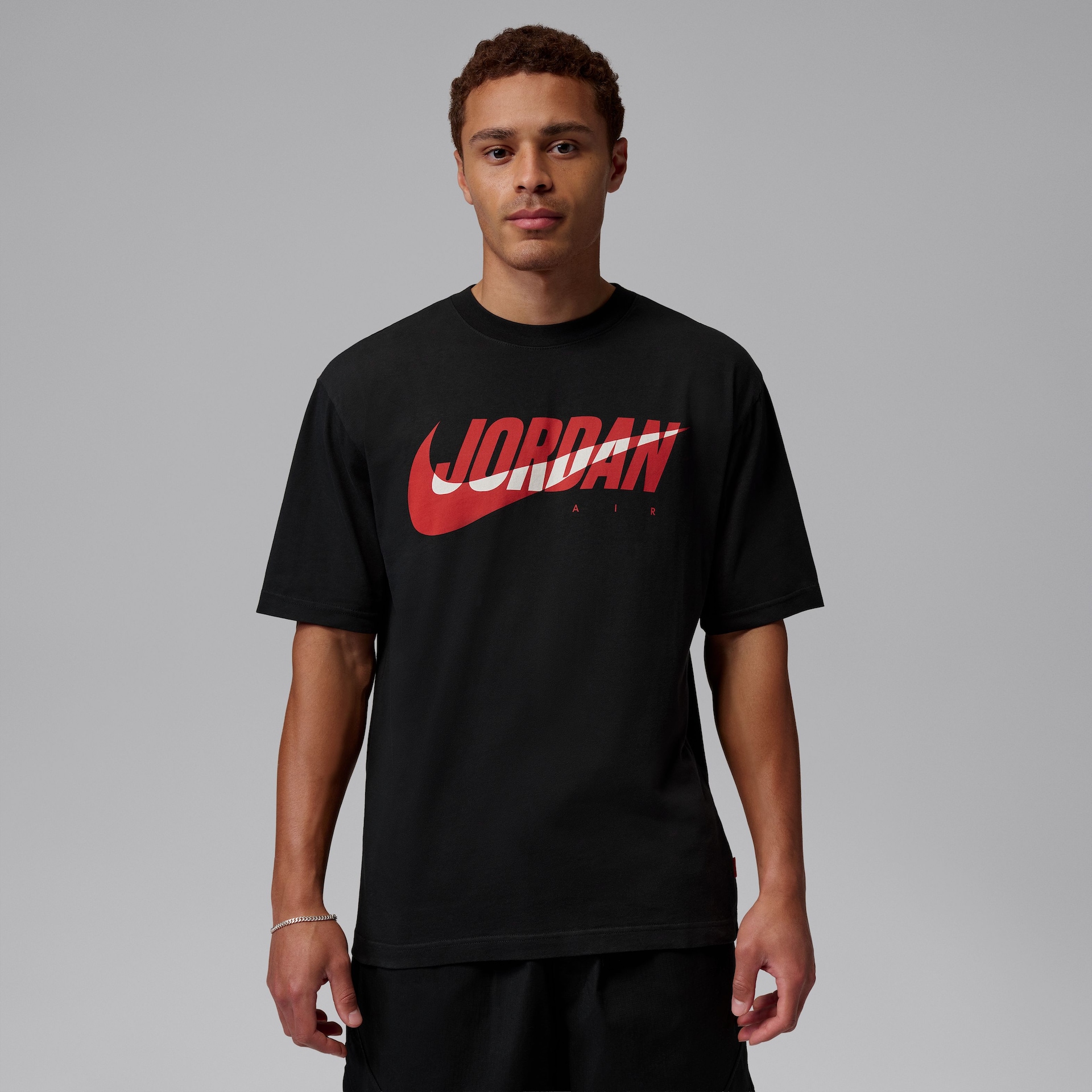Camiseta Jordan Brooklyn Essentials Swoosh 85 Masculina - Foto 1