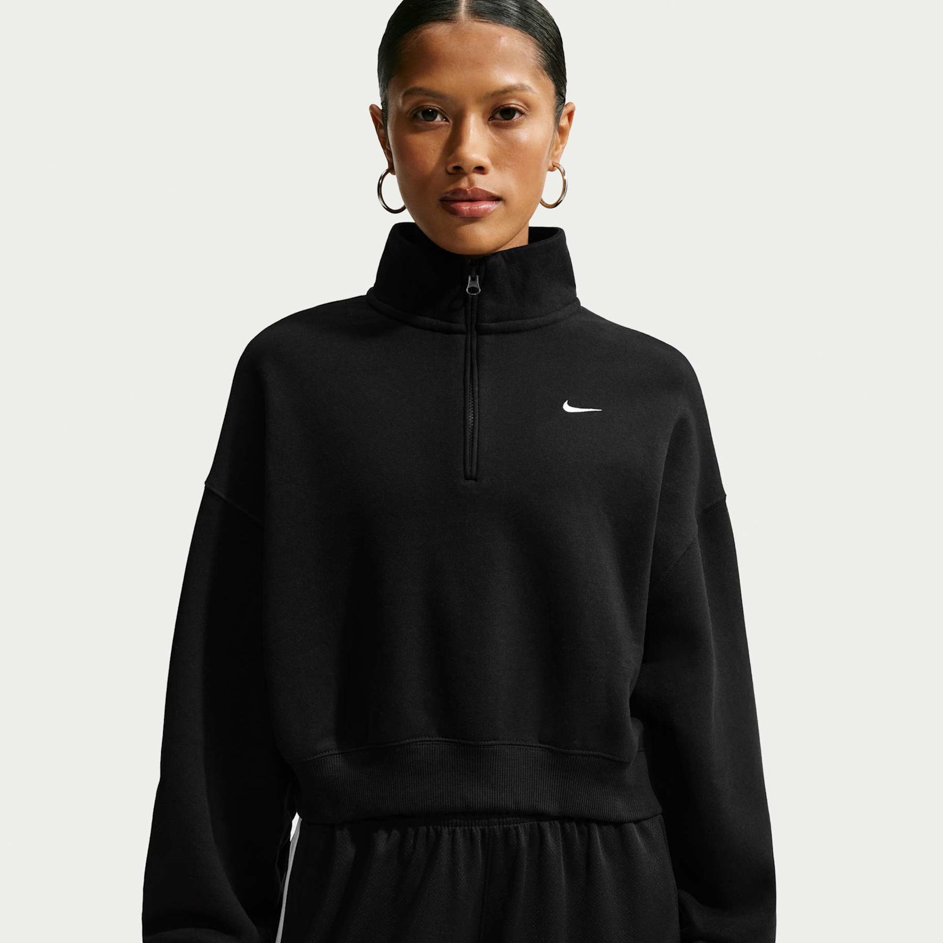 Imagem principal de Blusão Cropped Nike Standard Fleece Oversized Feminino