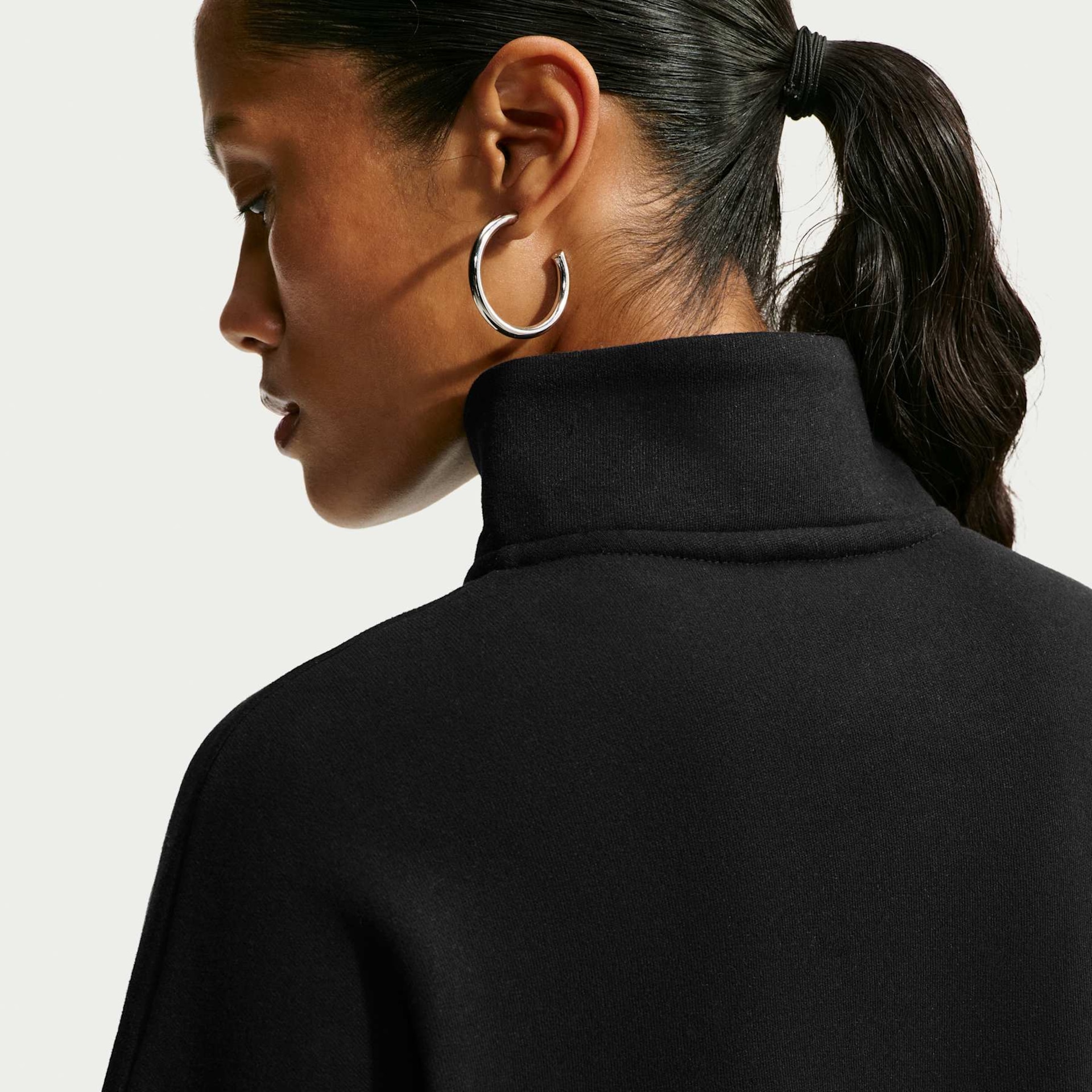 Blusão Cropped Nike Standard Fleece Oversized Feminino - Foto 2