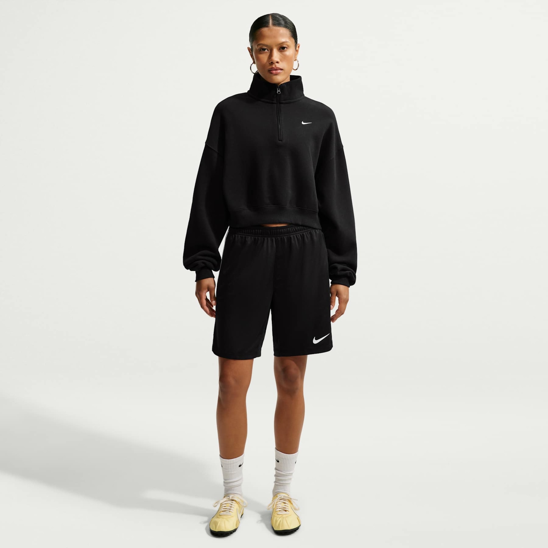 Blusão Cropped Nike Standard Fleece Oversized Feminino - Foto 4