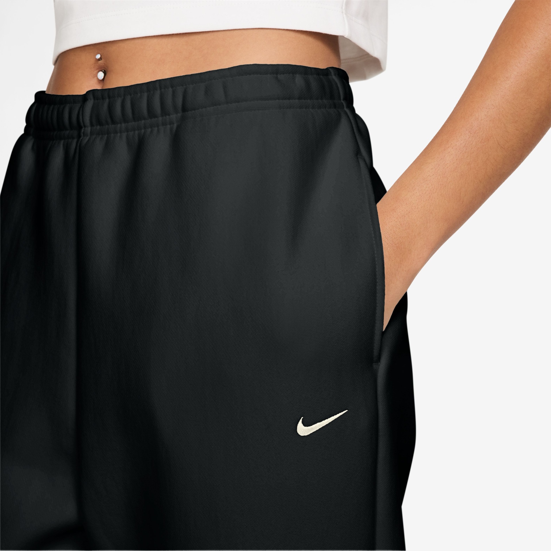 Calça Jogger Nike Studio Fleece Heavyweight Oversized Feminina - Foto 2