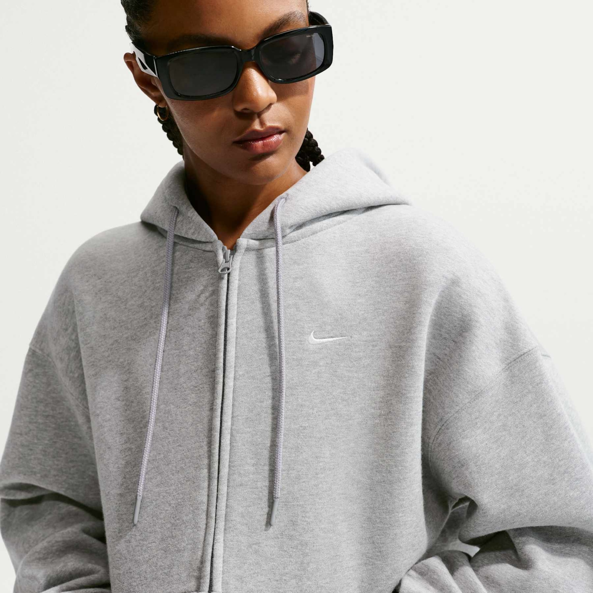 Jaqueta Nike Studio Fleece Oversized Feminino - Foto 3