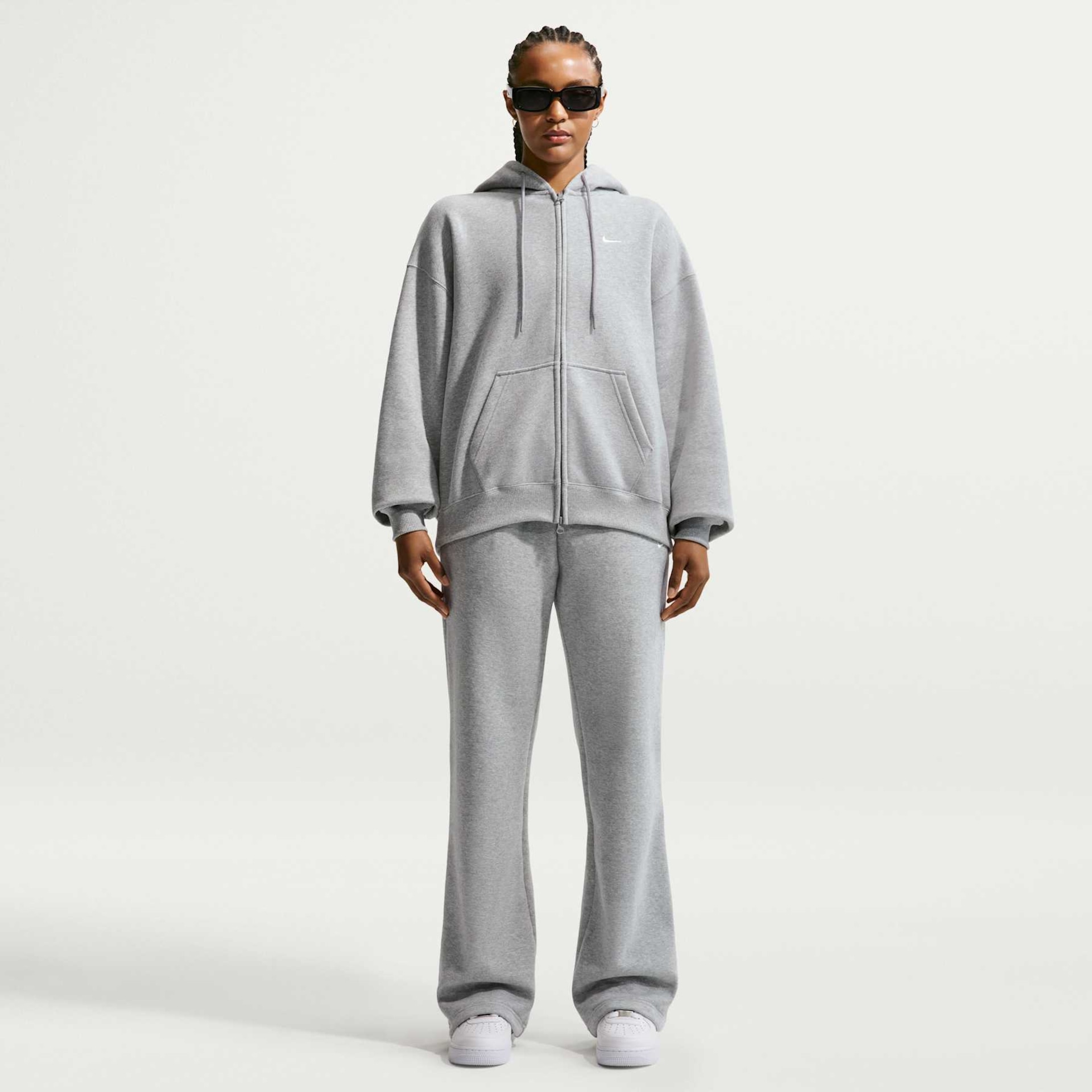 Jaqueta Nike Studio Fleece Oversized Feminino - Foto 4