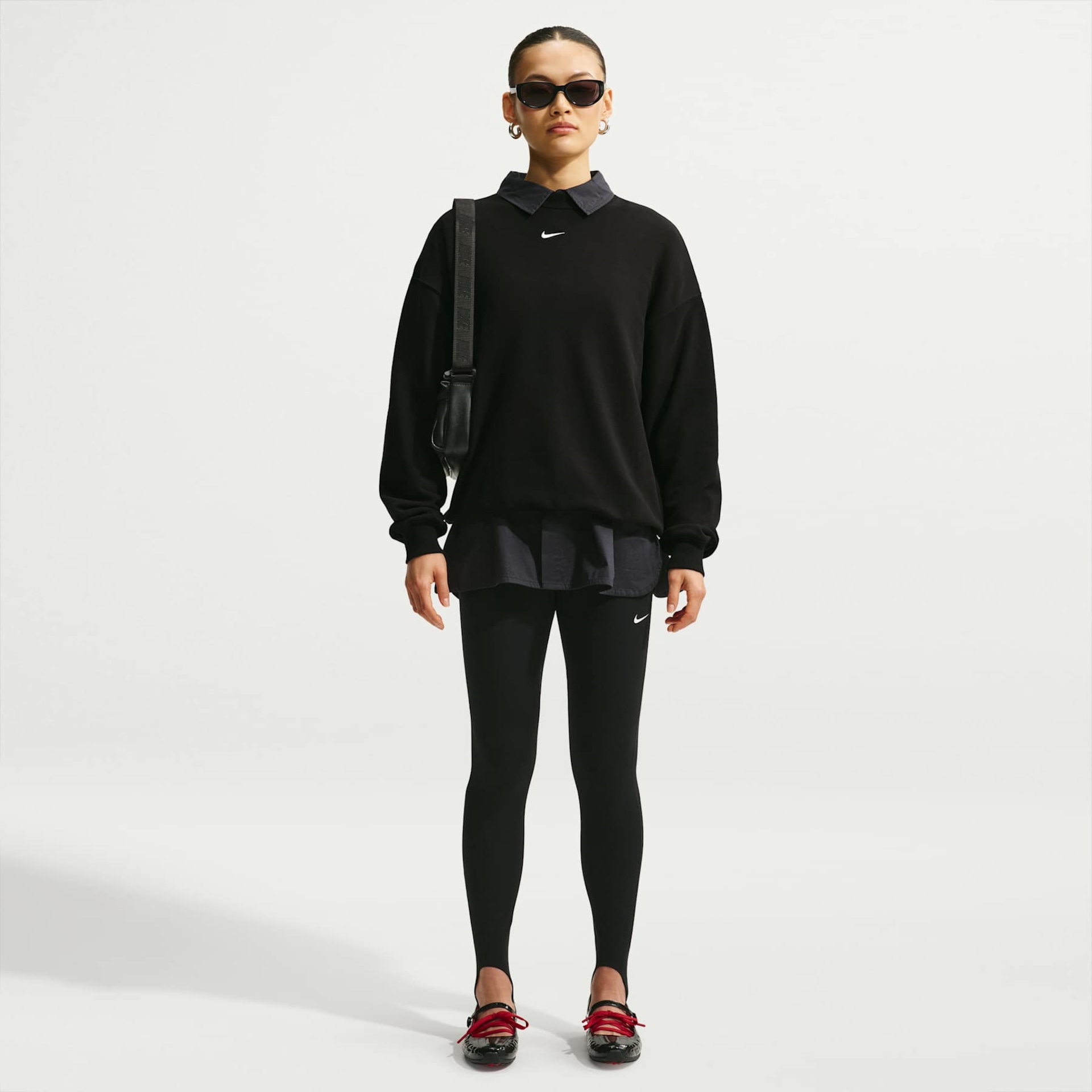 Blusão Nike Studio Fleece Low Oversized Feminino - Foto 4