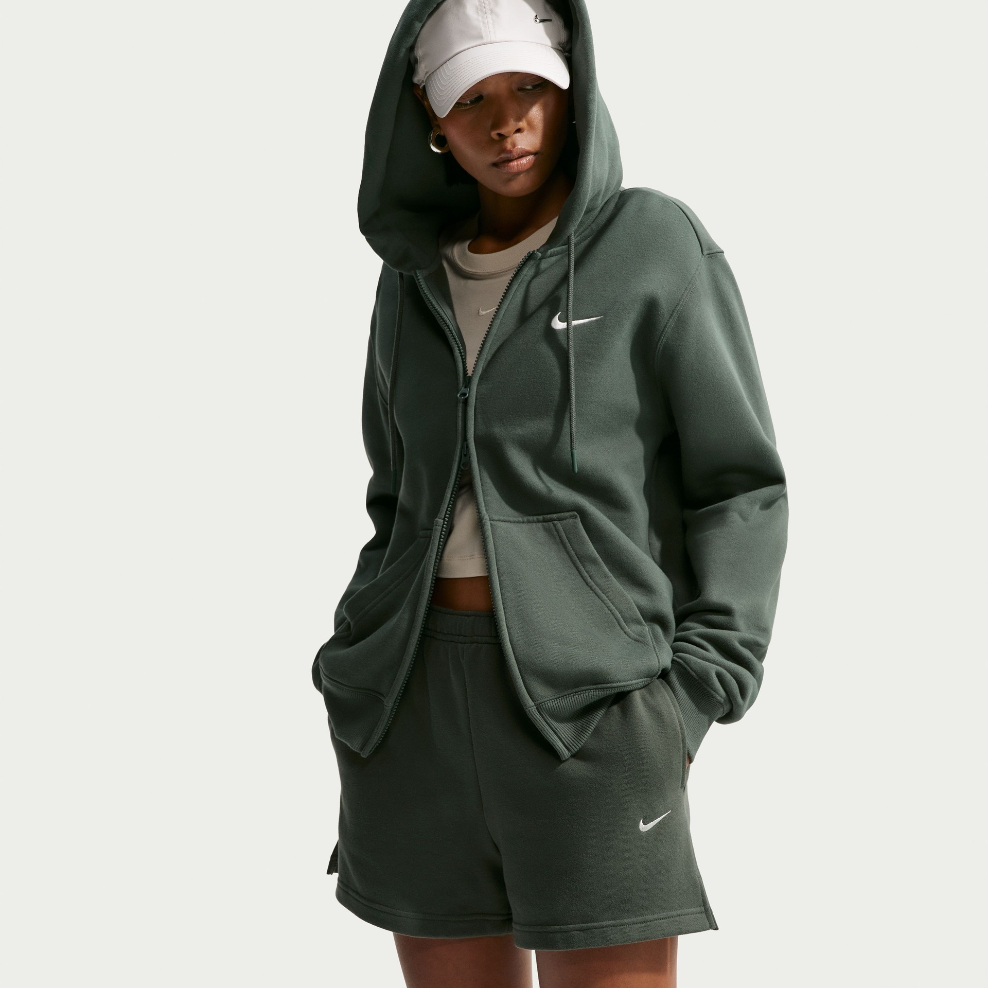 Shorts Nike Standard Fleece 4" Feminino - Foto 2