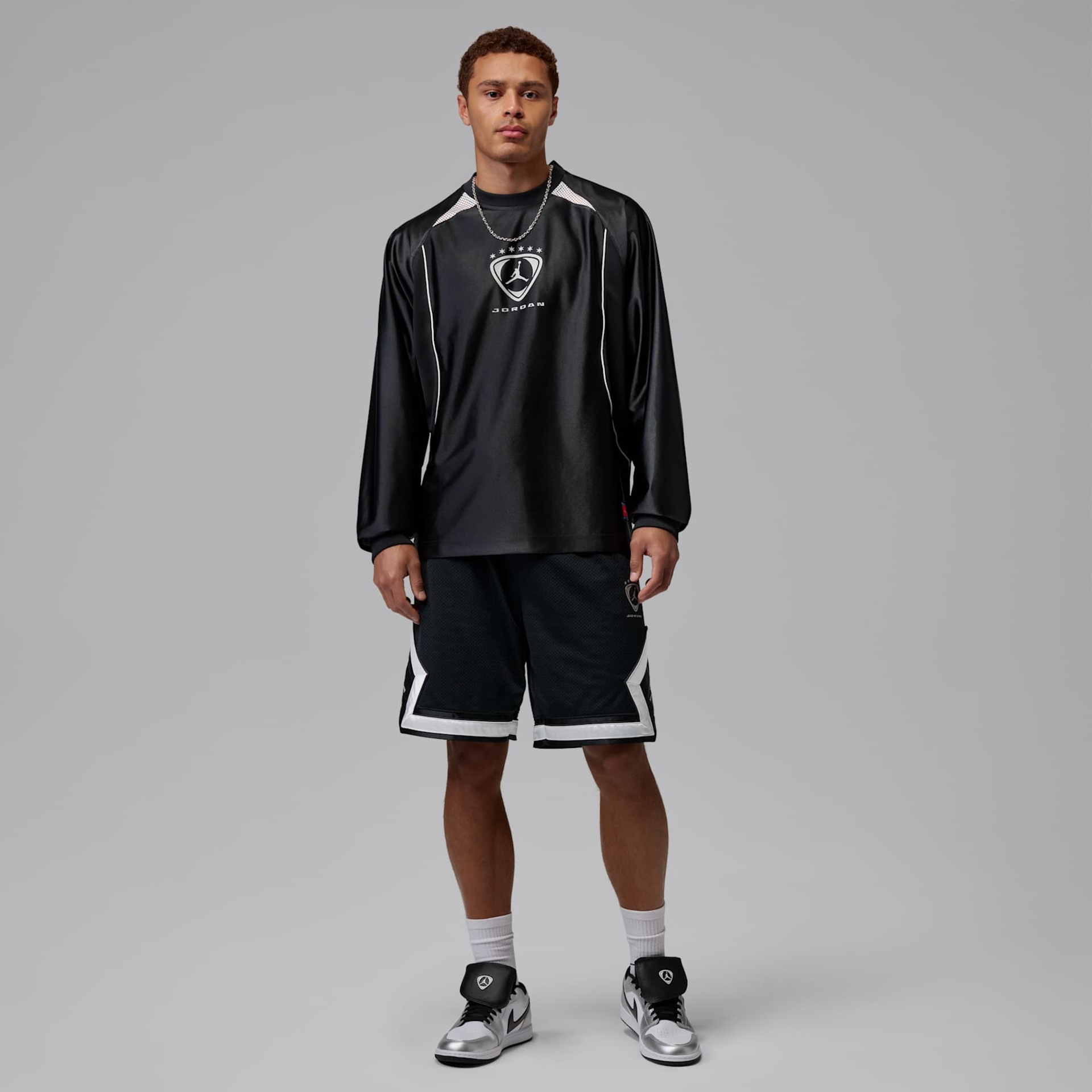 Camiseta de Goleiro Jordan Manga Longa Brooklyn FC Masculina - Foto 7