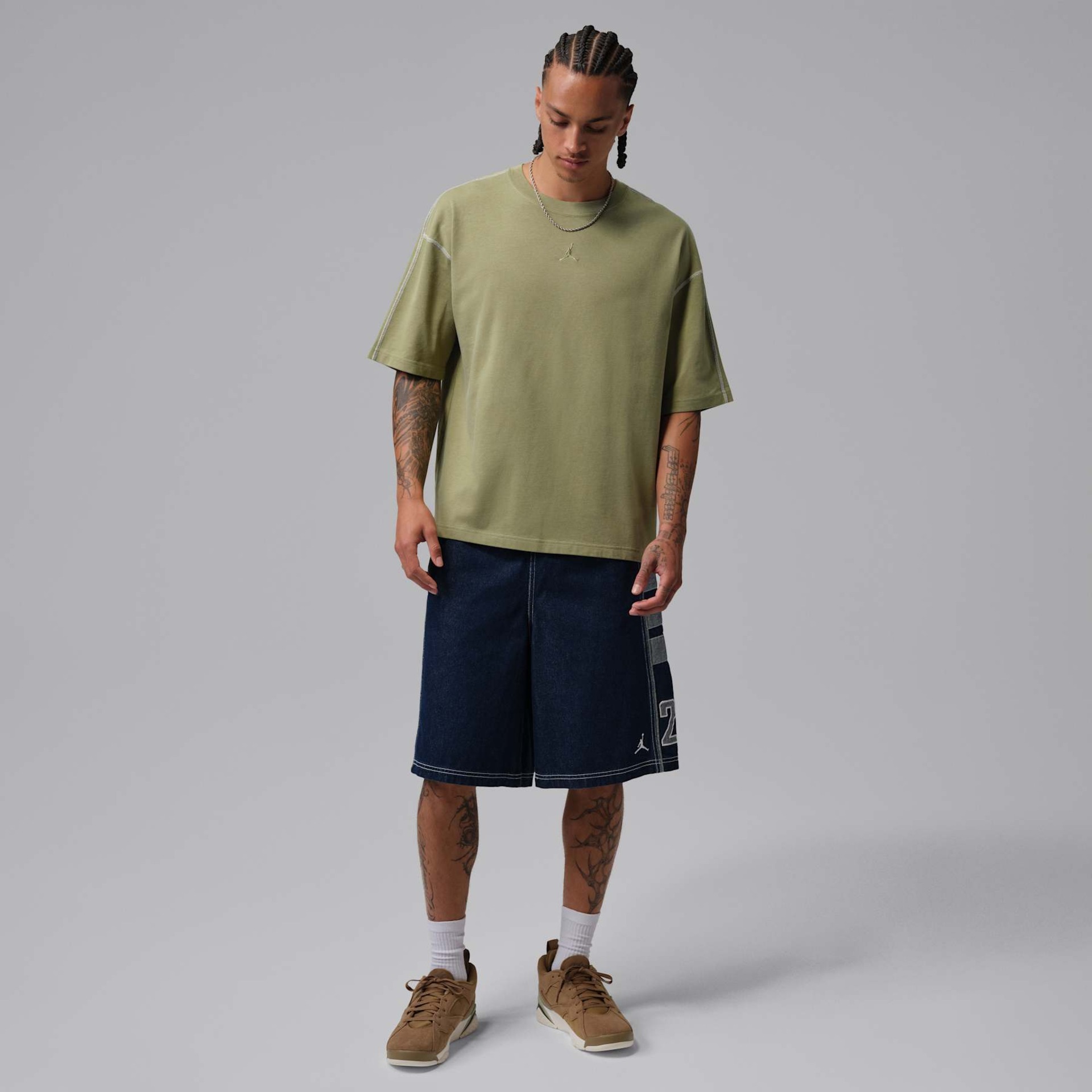 Camiseta Jordan Flight Heavyweight Masculina - Foto 5