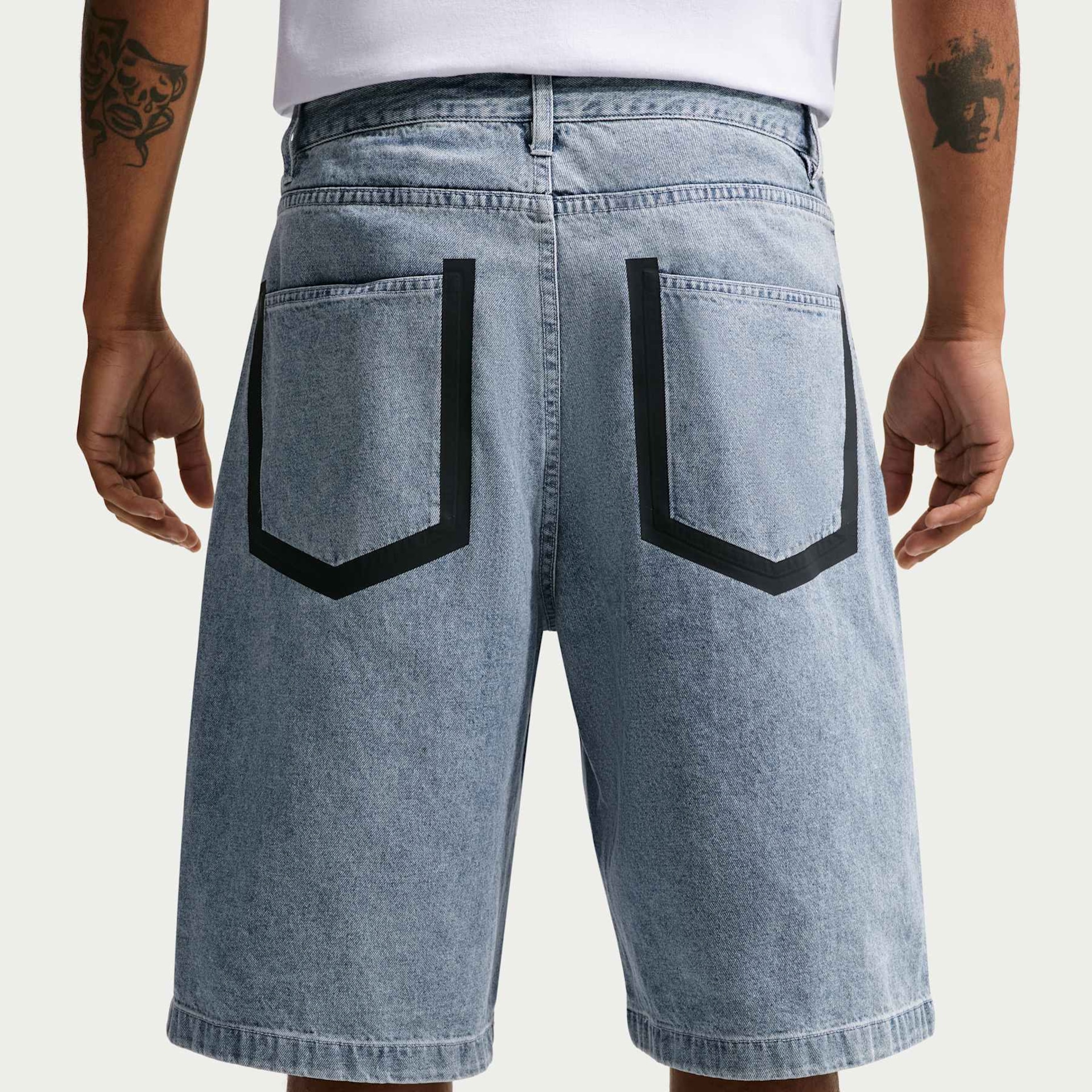 Shorts Nike YMH Indigo Denim Masculino - Foto 3