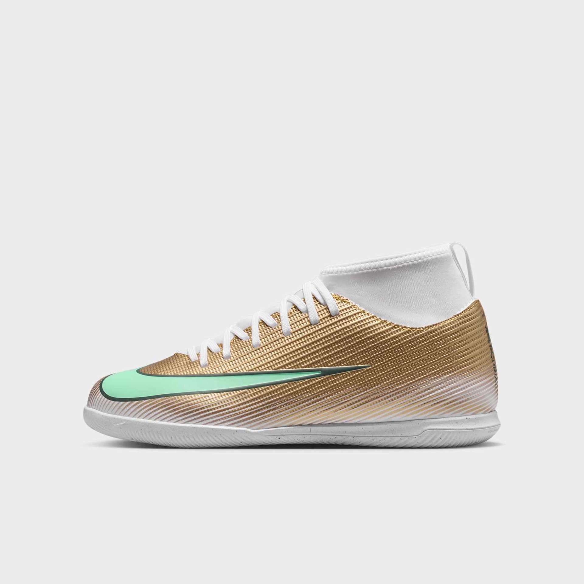 Chuteira Futsal Kyllian Mbappé Nike Mercurial Superfly 11 Club Infantil - Foto 1