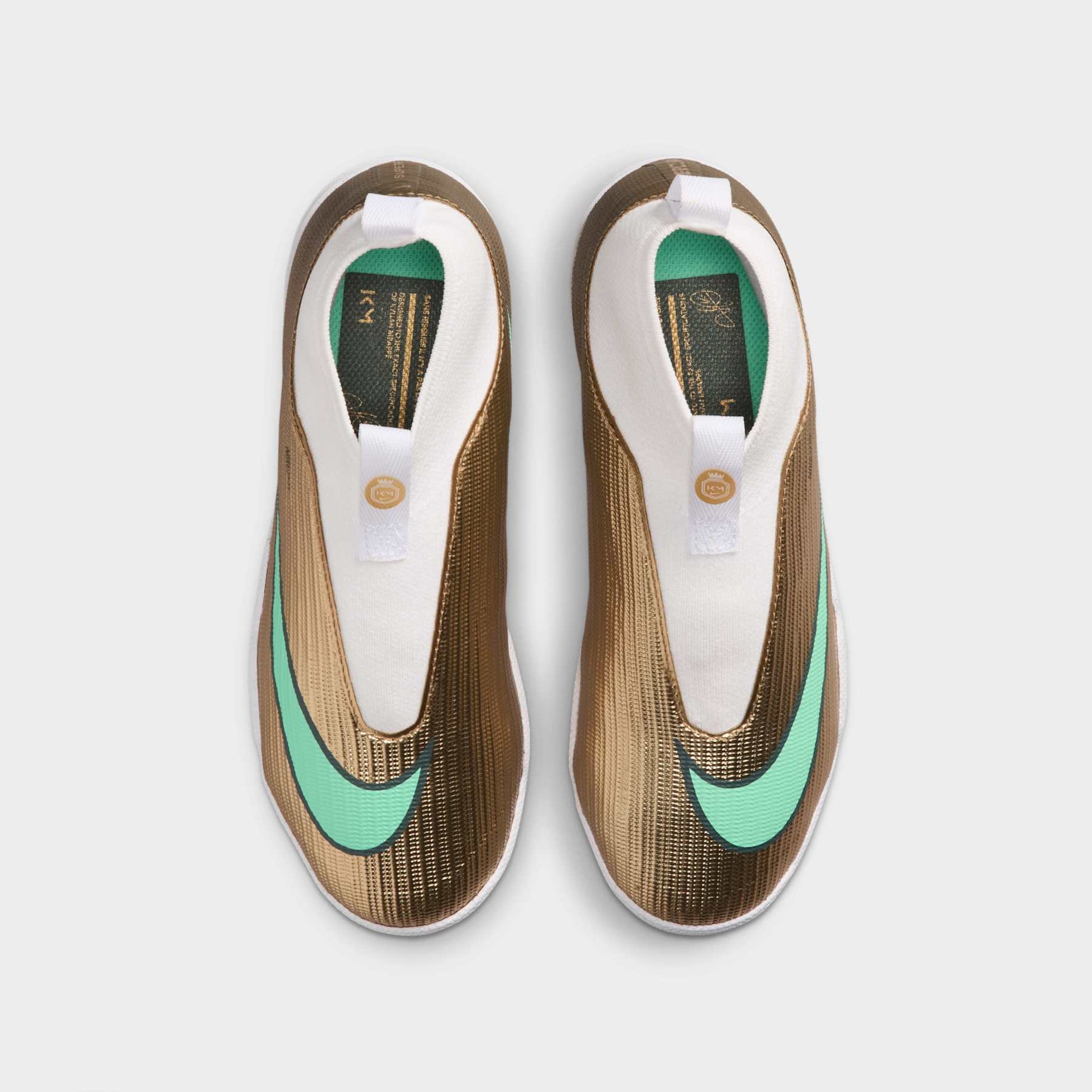 Chuteira Society Kylian Mbappé Nike Mercurial Superfly 11 Academy Infantil - Foto 4
