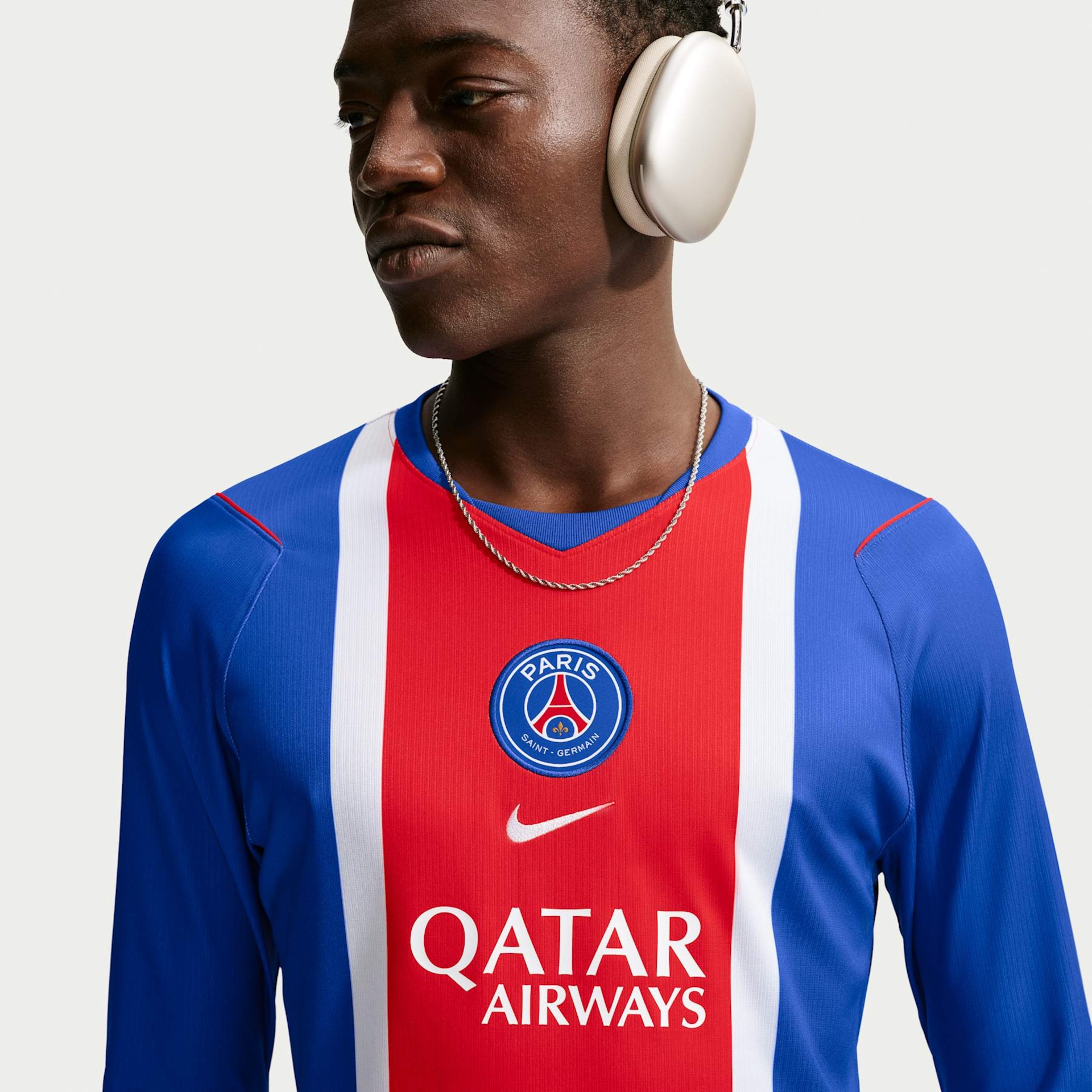 Camisa Paris Saint-Germain Manga Longa Nike I 2026/27 Torcedor Pro Masculina - Foto 3