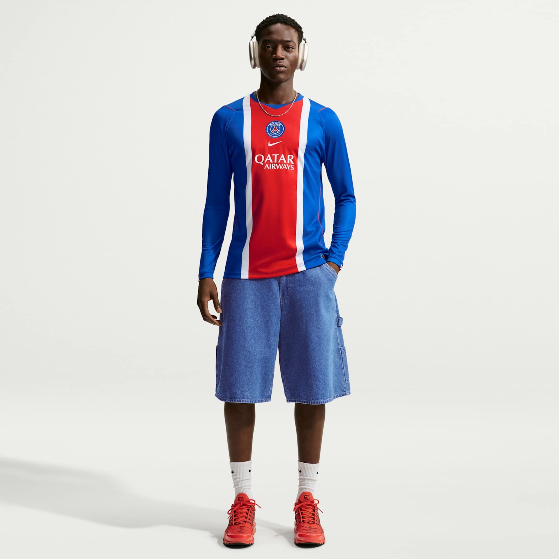 Camisa Paris Saint-Germain Manga Longa Nike I 2026/27 Torcedor Pro Masculina - Foto 4