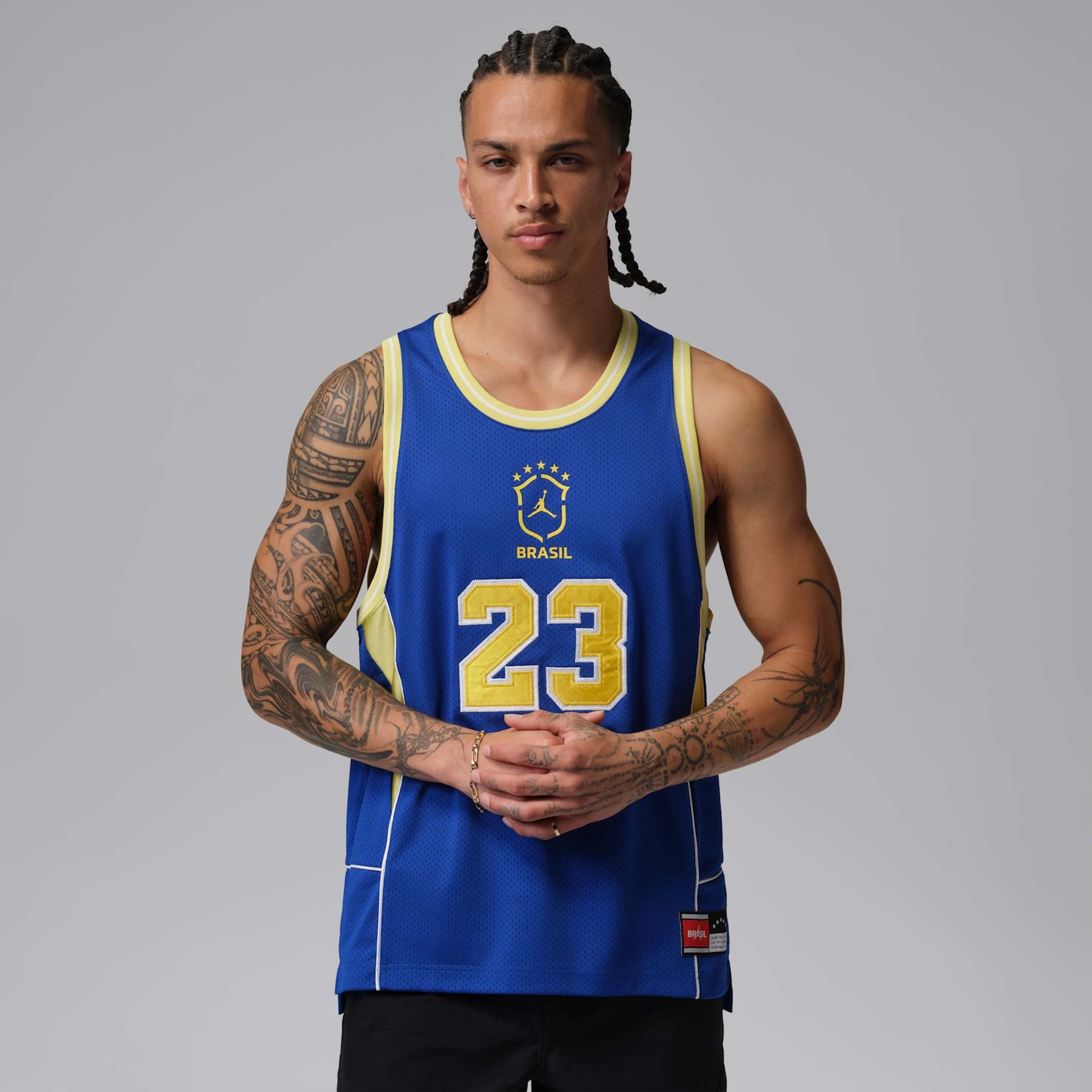 Imagem principal de Regata Brasil Jordan Essentials Mesh Masculina