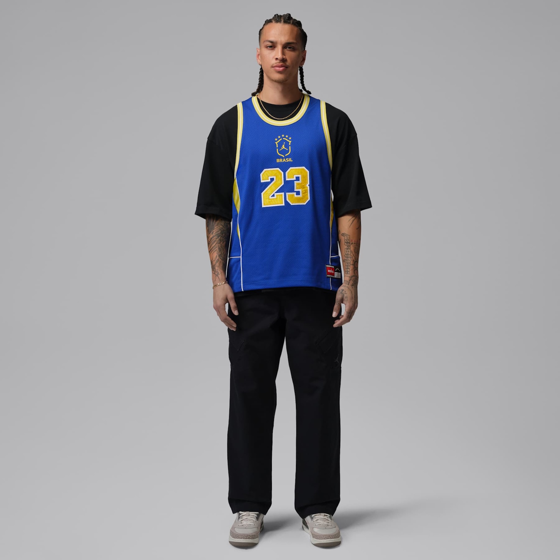 Regata Brasil Jordan Essentials Mesh Masculina - Foto 7