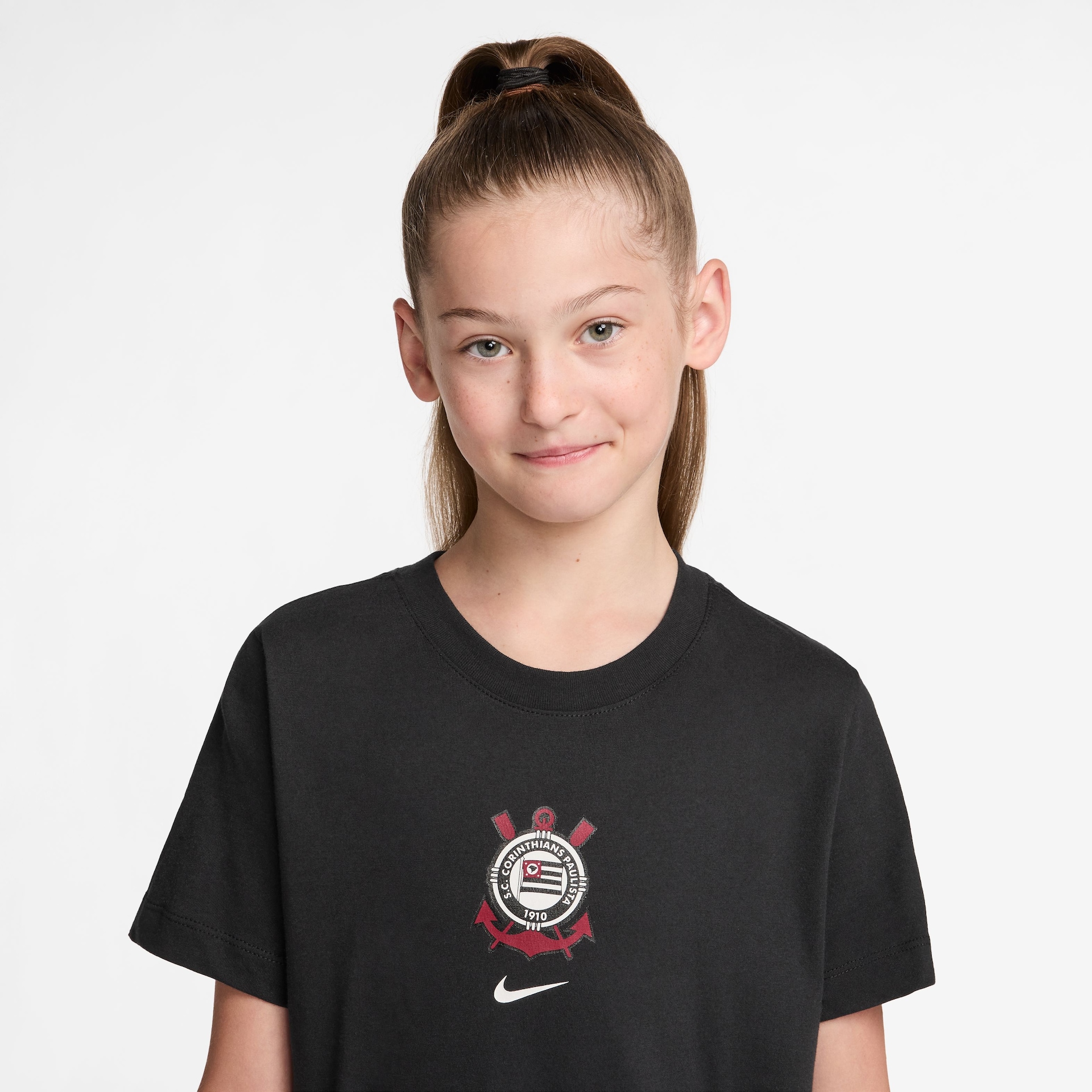 Camiseta Corinthians Nike Crest Infantil - Foto 1