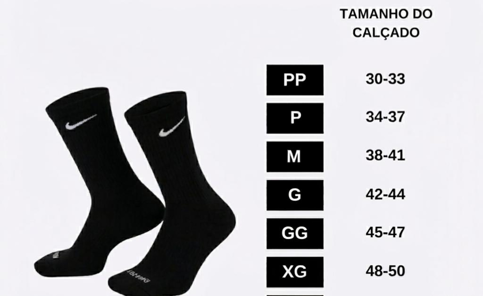 Meia Nike Everyday Elevated Crew Kobe (3 Pares) Unissex - Foto 5