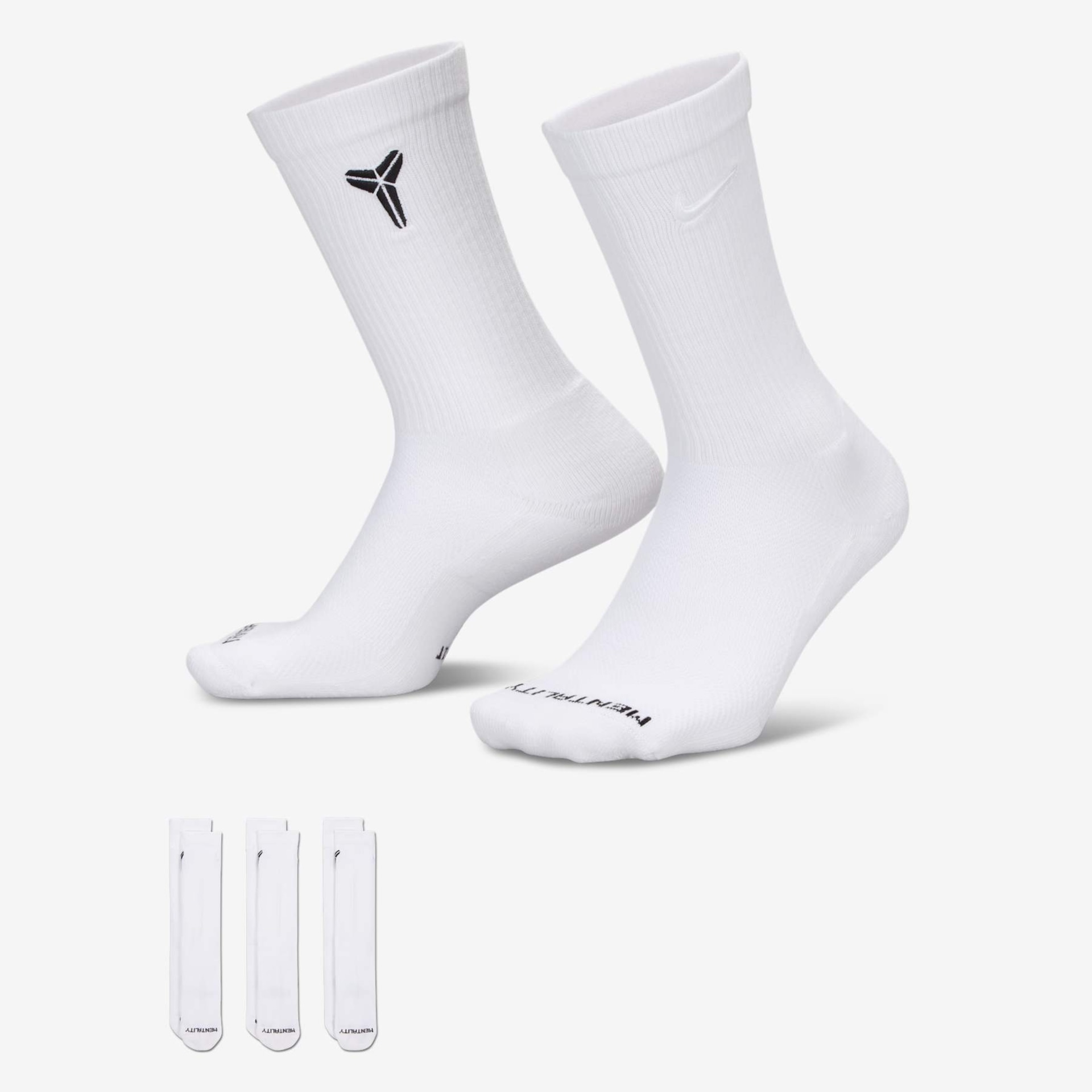 Meia Nike Everyday Elevated Crew Kobe (3 Pares) Unissex - Foto 1
