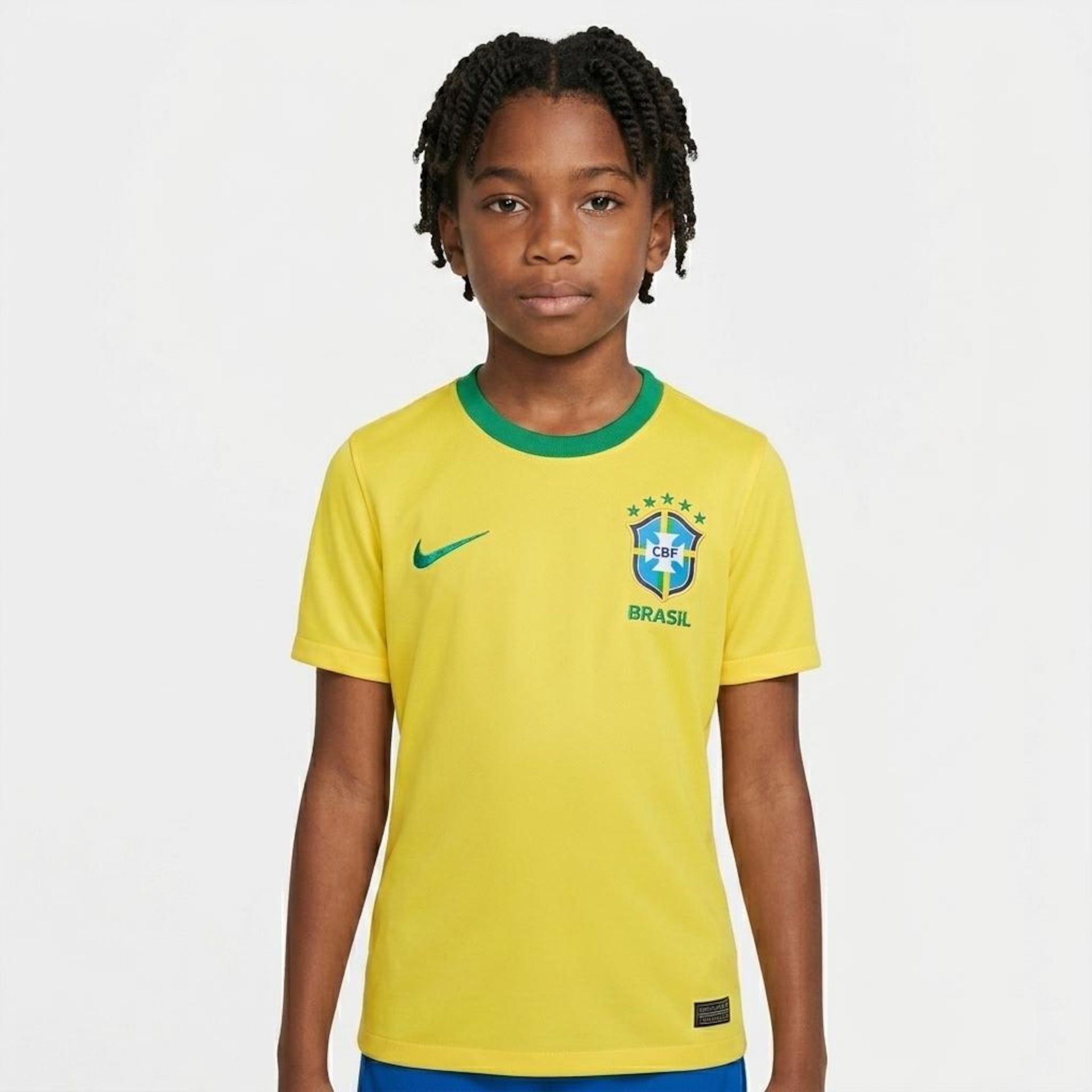 Imagem principal de Camisa Brasil Nike I 2026/27 Fã Infantil