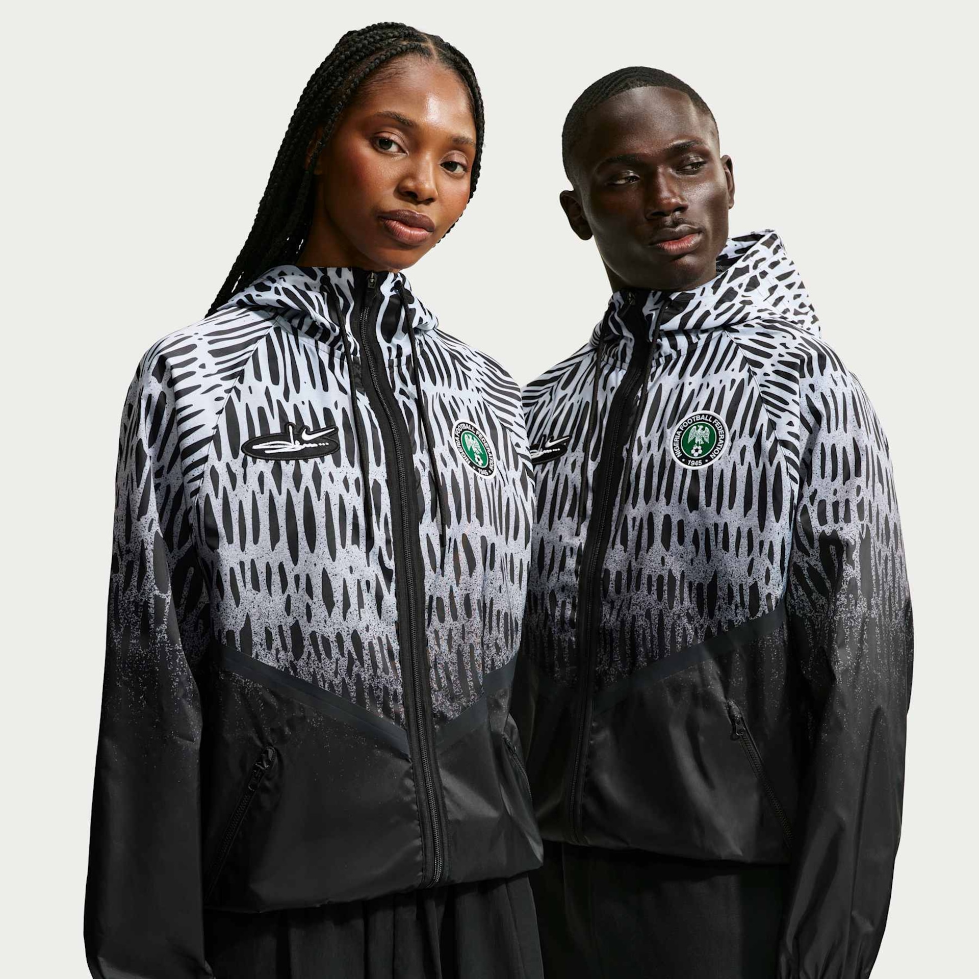 White, Black and Green