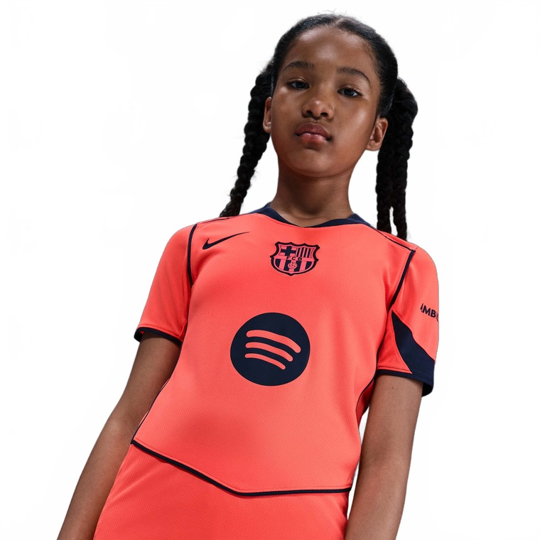 Camisa Barcelona Nike Total 90 III 2025/26 Torcedora Pro Infantil