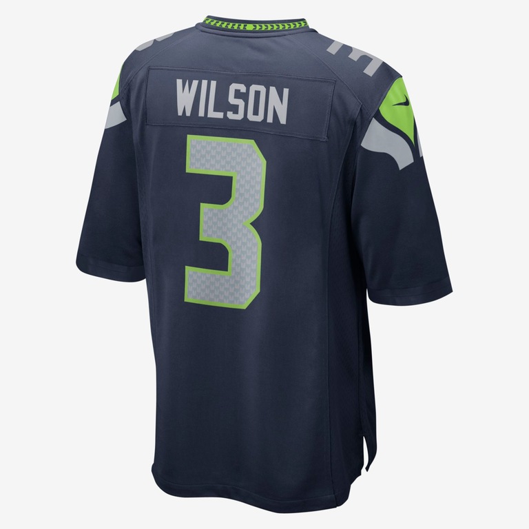 Camisa Futebol Americano Nike Seattle Seahawks Masculina (Russell Wilson) - Foto 2