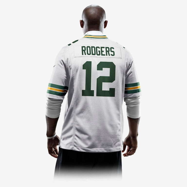 Camisa Futebol Americano Nike Green Bay Packers Masculina (Aaron Rodgers) - Foto 4
