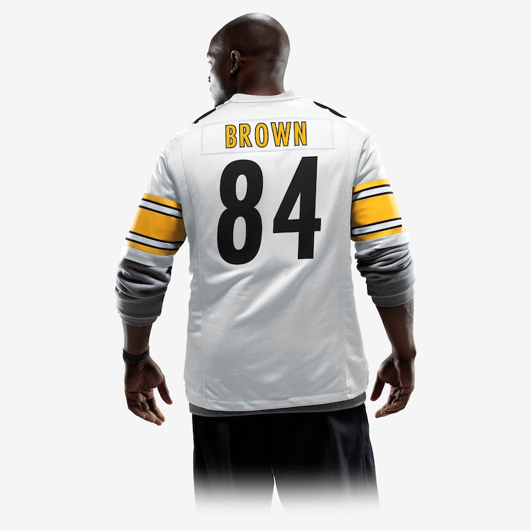 Camisa Futebol Americano Nike Pittsburgh Steelers Masculina (Antonio Brown) - Foto 4