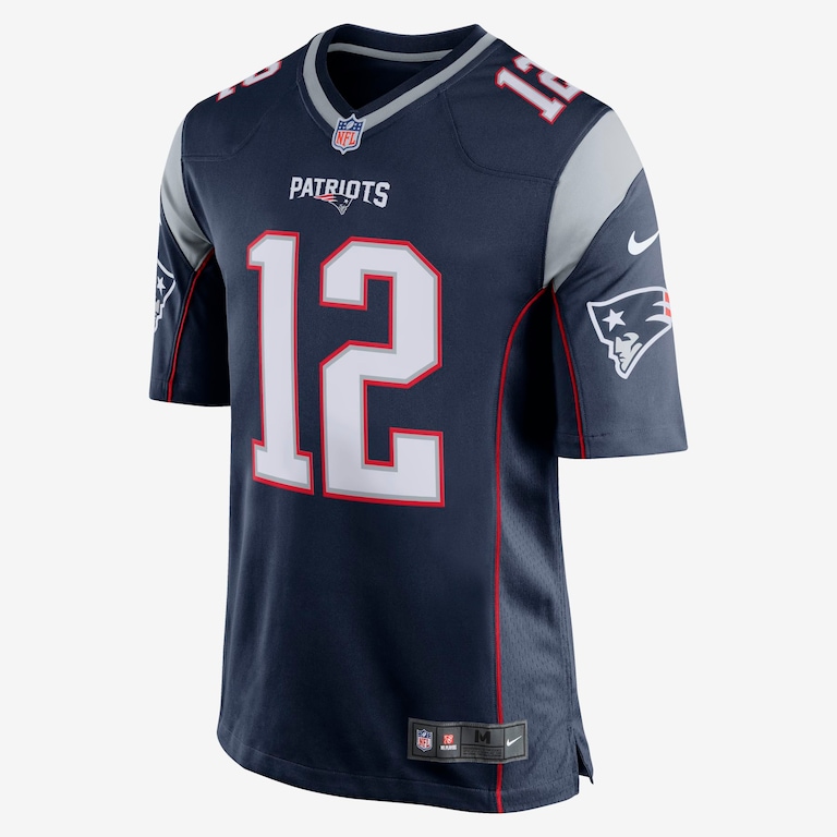 Camisa Futebol Americano Nike New England Patriots Masculina (Tom Brady) - Foto 1