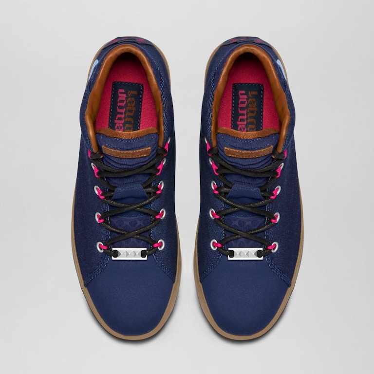 Tênis Nike LeBron XII Lifestyle Denim Edição Limitada Masculino - Foto 4