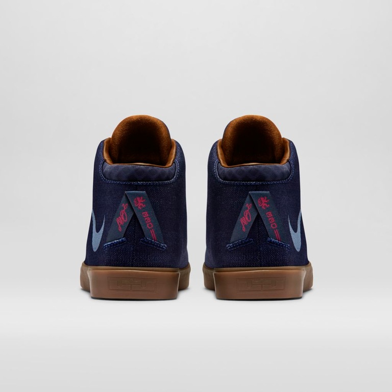 Tênis Nike LeBron XII Lifestyle Denim Edição Limitada Masculino - Foto 6