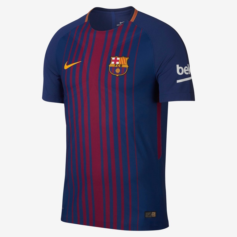 Camiseta Nike Barcelona I Vapor 2017/2018 Jogador Masculina - Foto 1