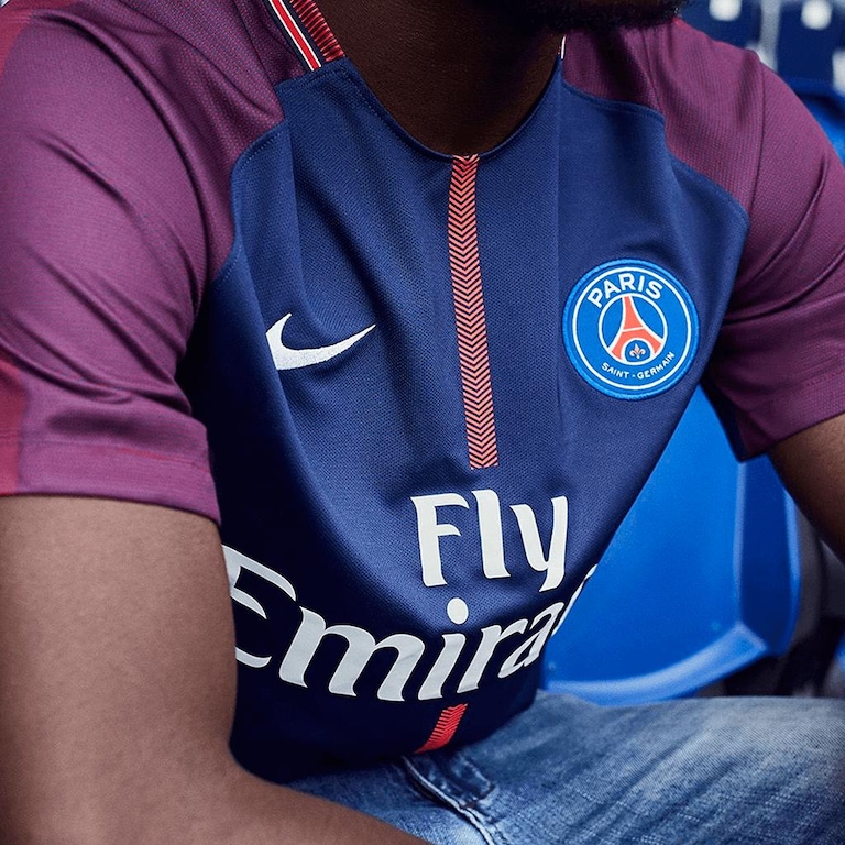 Camiseta Nike PSG I 2017/2018 Torcedor Pro Masculina - Foto 4