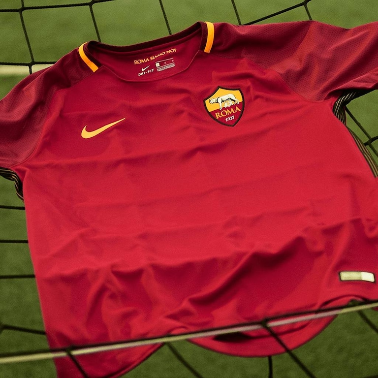 Camiseta Nike Roma I 2017/2018 Torcedor Pro Masculina - Foto 4