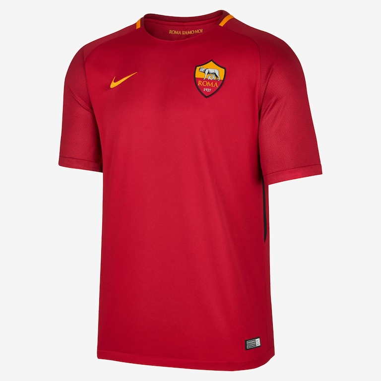 Camiseta Nike Roma I 2017/2018 Torcedor Pro Masculina - Foto 1