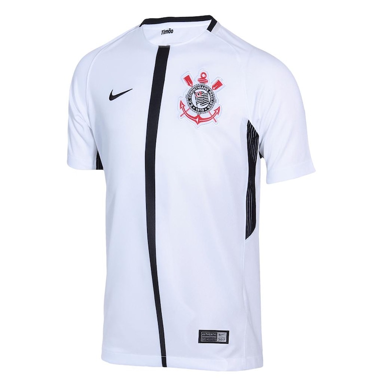 Camiseta Nike Corinthians I 2017/2018 Torcedor Pro Infantil - Foto 1