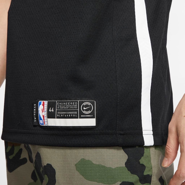 Camisa Nike Kyrie Irving Nets Icon Edition Masculina - Foto 5