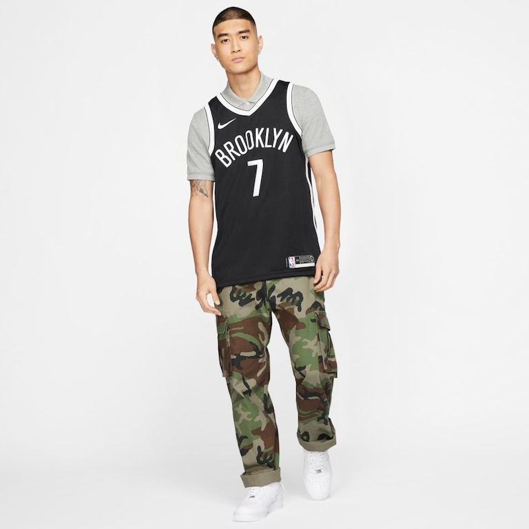 Camisa Nike Kyrie Irving Nets Icon Edition Masculina - Foto 6