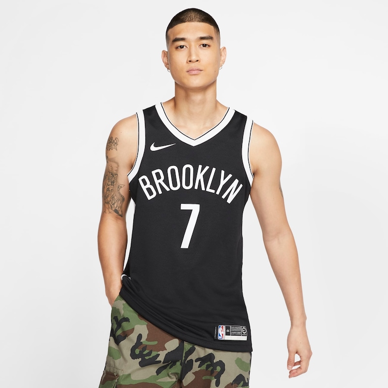 Camisa Nike Kyrie Irving Nets Icon Edition Masculina - Foto 1