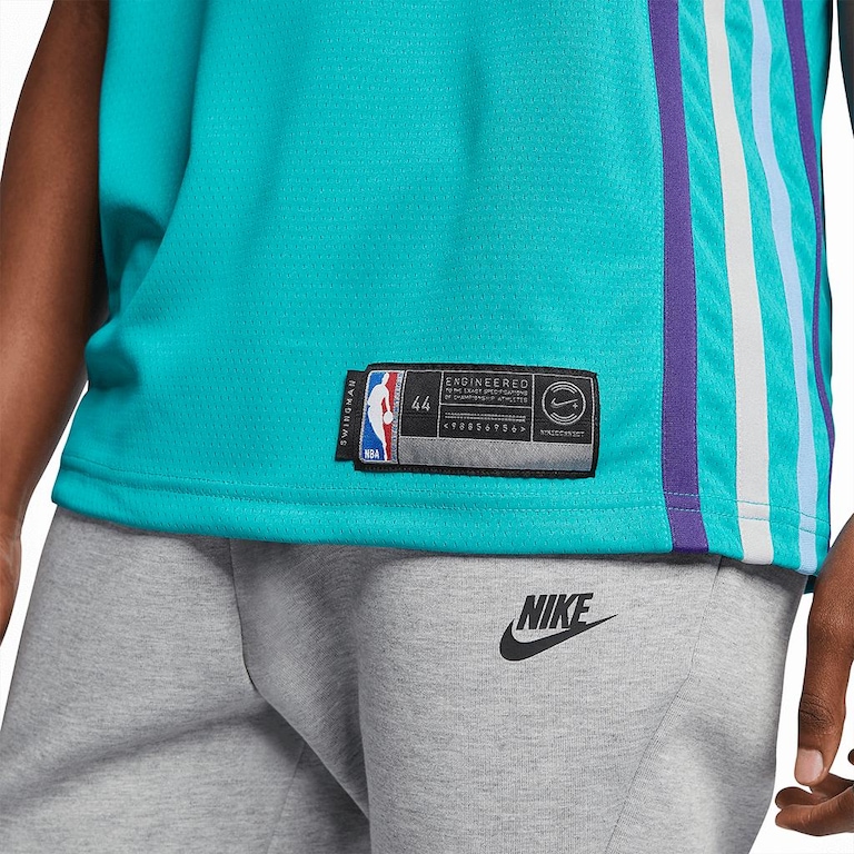 Regata Jordan Charlotte Hornets Icon Edition Swingman Masculina - Foto 5