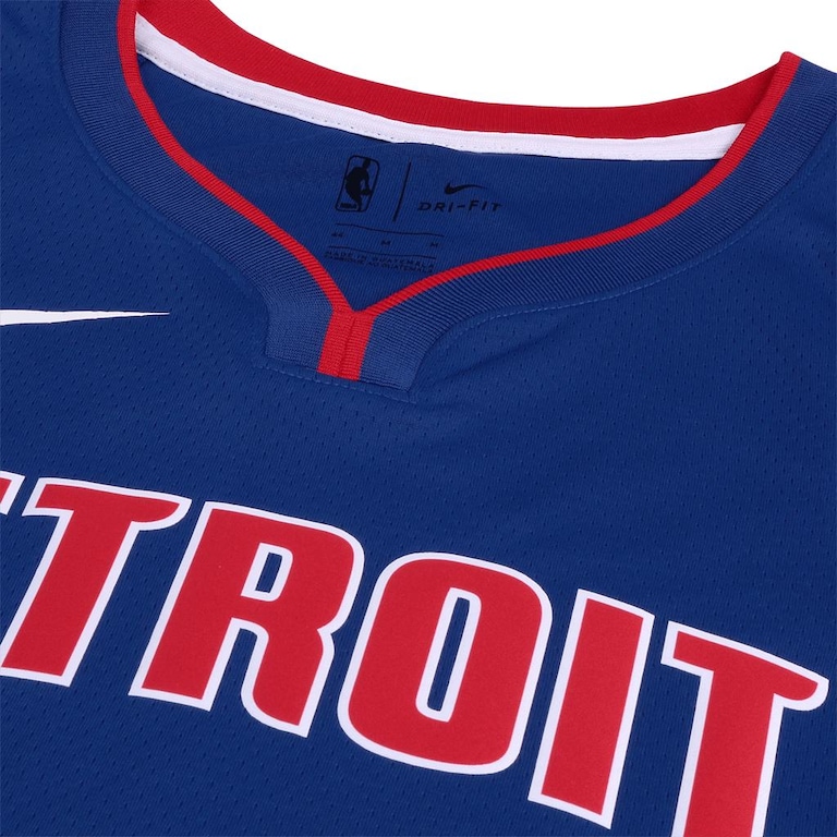 Regata Nike Detroit Pistons Icon Edition Swingman Masculina - Foto 4