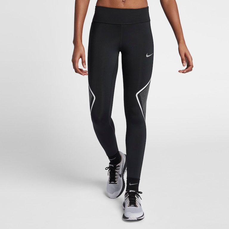 Legging Nike Power Tight Fast Graphic Feminina - Foto 1