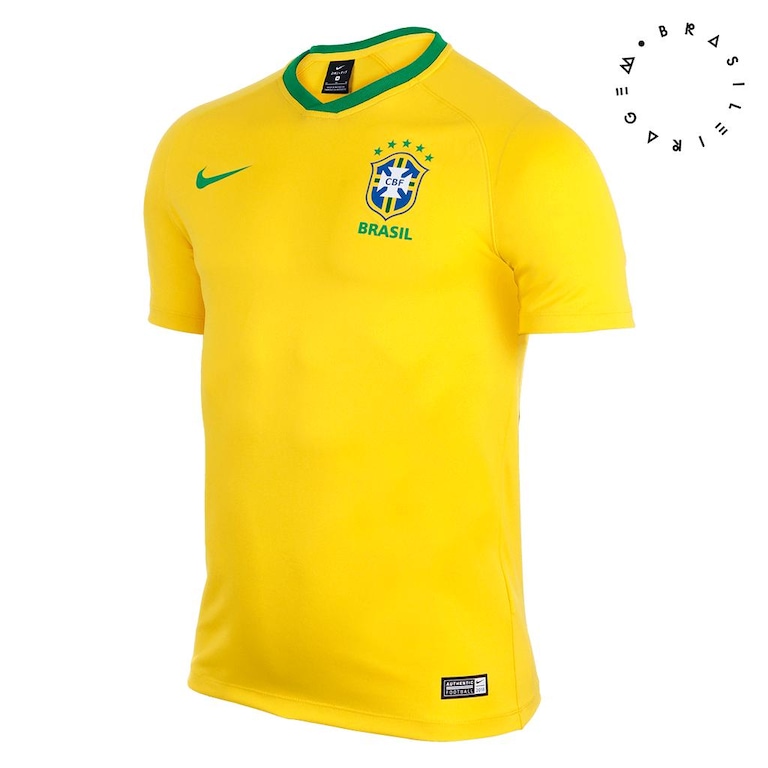 Camisa Nike Brasil I 2018/19 Torcedor Masculina - Foto 1