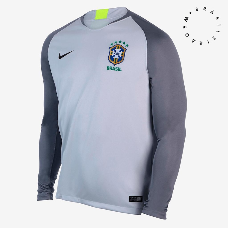 Camisa de Goleiro Nike Brasil 2018/19 Torcedor Pro Masculina - Foto 1