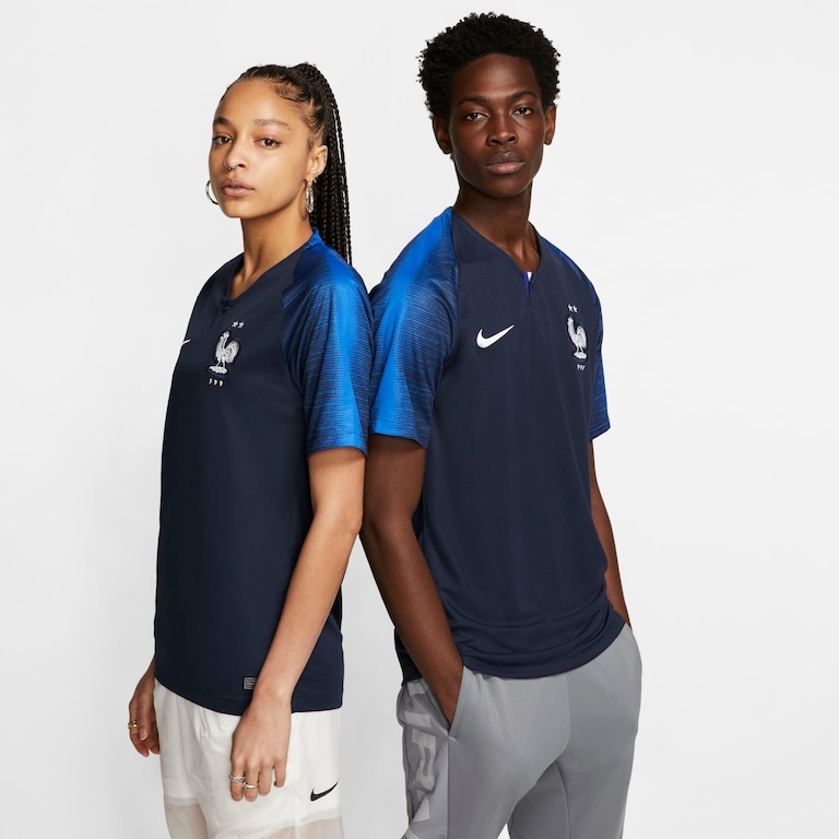 Camisa Nike França I 2018/19 Torcedor Pro Masculina - Foto 1