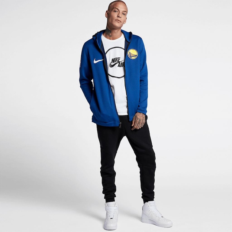 Jaqueta Nike Golden State Warriors Therma Flex Showtime Masculina - Foto 3
